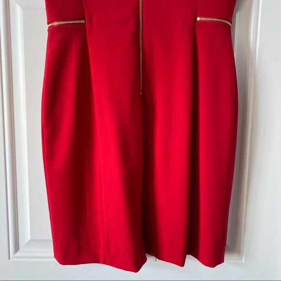 Tahari Red Mini Cocktail Dress - Picture 6 of 8